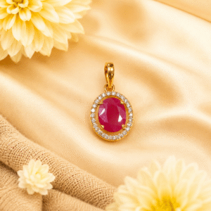 Ruby + Diamond Pendant