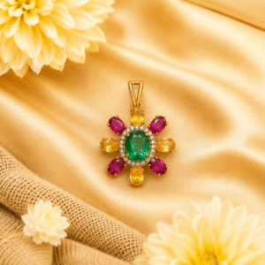 Ruby + Diamond Pendant