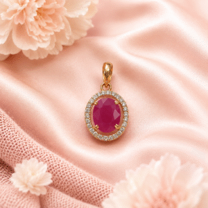 Ruby + Diamond Pendant