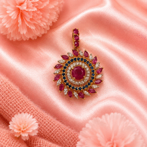 Ruby + B/S + Diamond Pendant