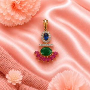 Ruby + Emerald +B/S + Diamond Pendant