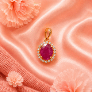 Ruby + Diamond Pendant