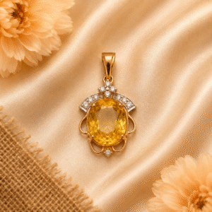 Yellow Saphayer Pendant