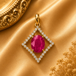 Ruby Diamond Pendant