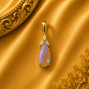 Opel + Diamond Pendant