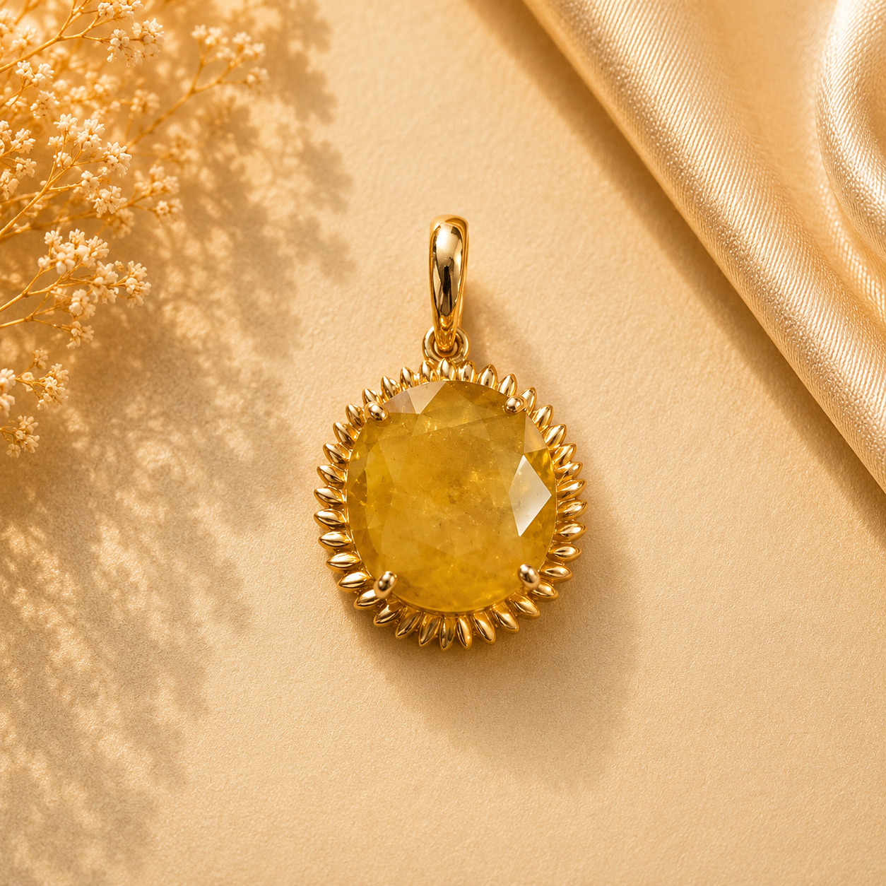 Yellow Sapphire Pendant