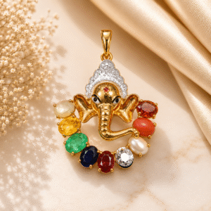 Navgrah Ganesh Diamond Pendant