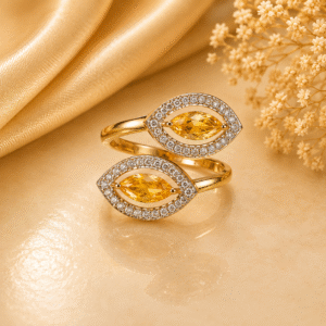 Diamond & Yellow Sapphire Markish Ring