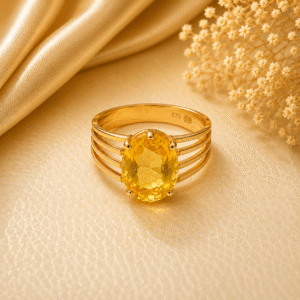 Yellow Saphayer Ring