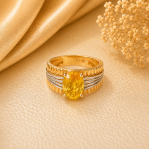 Yellow Saphayer Ring