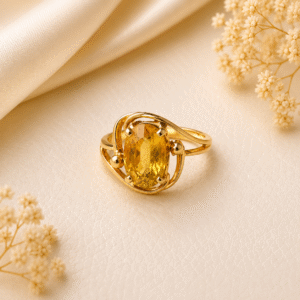 Yellow Saphayer Ring
