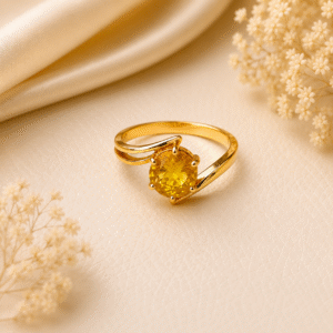 Yellow Saphayer Ring