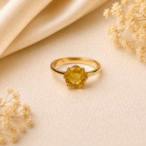 Yellow Saphayer Ring